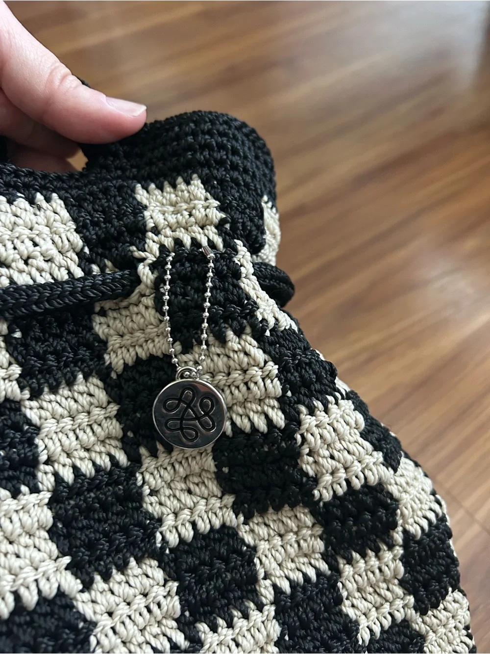 The Sak Checkered Bucket Backpack